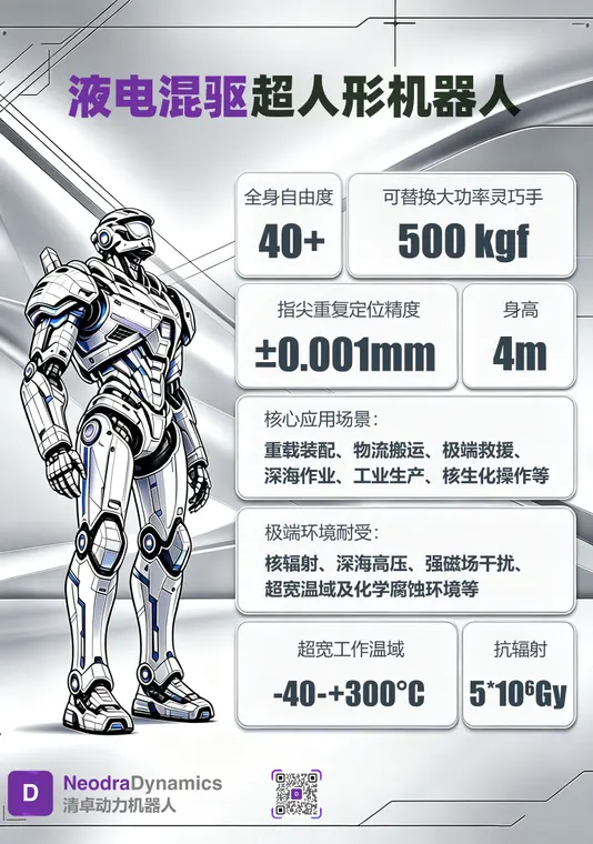 液电混驱超人形机器人
